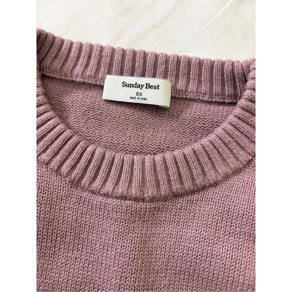 Aritzia Sunday Best Peggy Icon Dog Graphic Cotton Cashmere Sweater XS